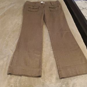 Brown wide leg dress pants size 5
